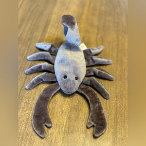 Ty Stinger Beanie Baby Scorpion Retired 1997 NO HEART HANG TAG